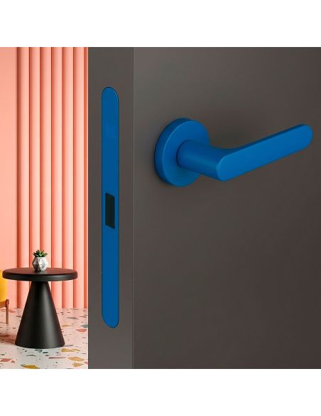 Kombo Box Colombo Design con maniglia One e Serratura SpinOff Krona Koblenz capri blue