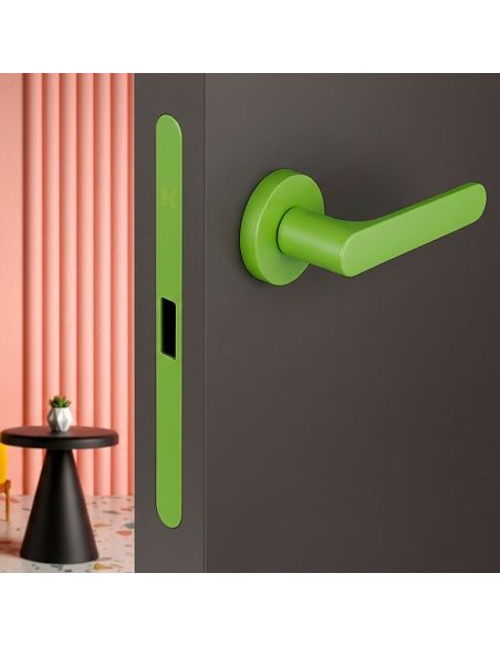 Kombo Box Colombo Design con maniglia One e Serratura SpinOff Krona Koblenz lime green