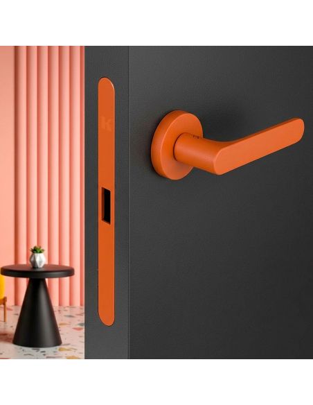 Kombo Box Colombo Design con maniglia One e Serratura SpinOff Krona Koblenz sunset orange