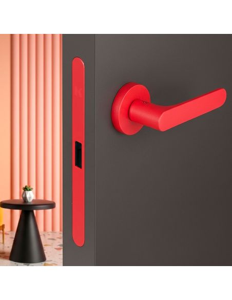 Kombo Box Colombo Design con maniglia One e Serratura SpinOff Krona Koblenz strawberry red