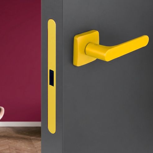 Kombo Box Colombo Design con maniglia OneQ e Serratura SpinOff Krona Koblenz lemon yellow