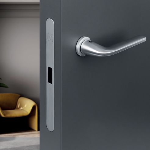 Kombo Box Colombo Design con maniglia Roboquattro minimale e Serratura SpinOff Krona Koblenz cromat