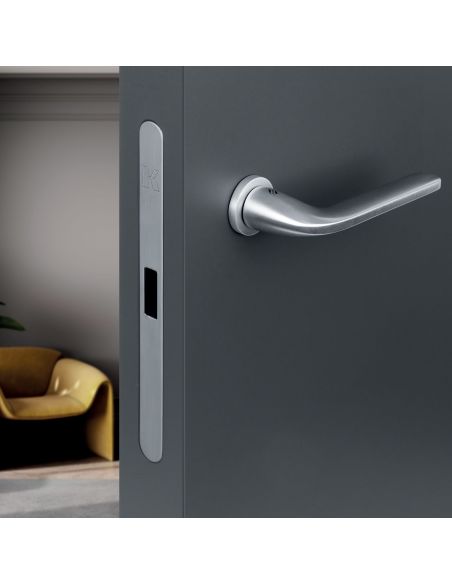 Kombo Box Colombo Design con maniglia Roboquattro minimale e Serratura SpinOff Krona Koblenz cromat