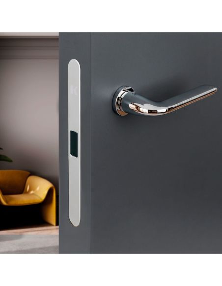 Kombo Box Colombo Design con maniglia Roboquattro minimale e Serratura SpinOff Krona Koblenz cromo