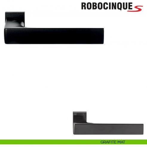 Kombo Box Colombo Design con maniglia Robocinque S minimale e Serratura SpinOff Krona Koblenz grafite mat
