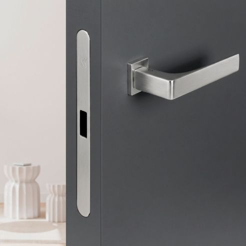 Kombo Box Colombo Design con maniglia Robocinque S minimale e Serratura SpinOff Krona Koblenz cromat