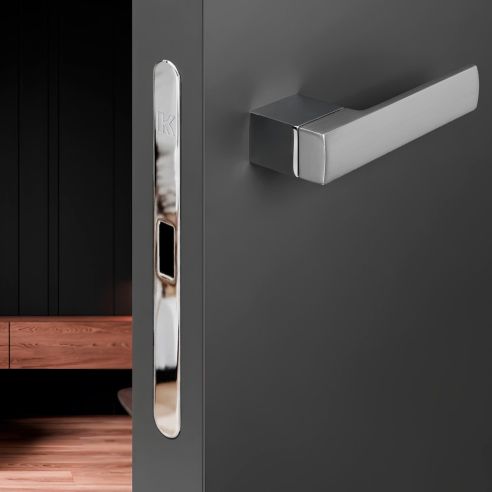 Kombo Box Colombo Design con maniglia 963 e Serratura SpinOff Krona Koblenz cromo/cromat