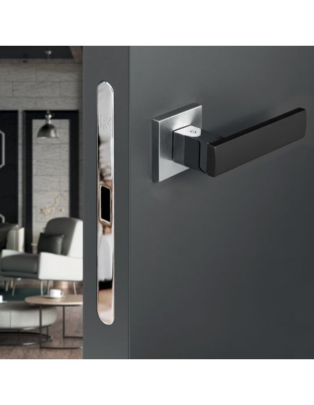 Kombo Box Colombo Design con maniglia Alba e Serratura SpinOff Krona Koblenz cromo/neromat