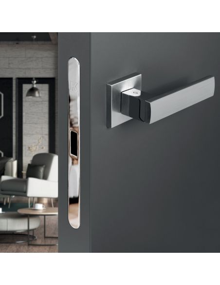 Kombo Box Colombo Design con maniglia Alba e Serratura SpinOff Krona Koblenz cromo/cromat