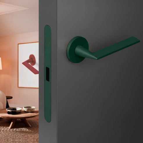 Kombo Box Colombo Design con maniglia Laconica e Serratura SpinOff Krona Koblenz dark green