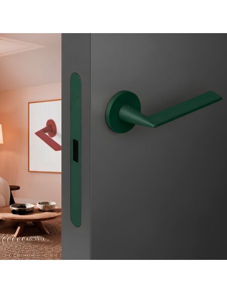 Kombo Box Colombo Design con maniglia Laconica e Serratura SpinOff Krona Koblenz dark green