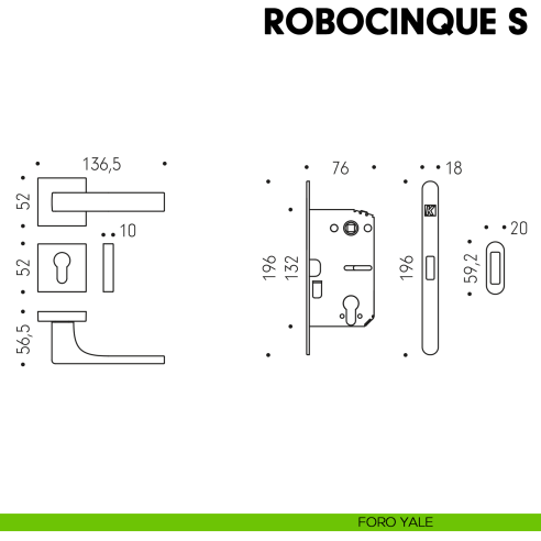 Kombo Box Colombo Design con maniglia Robocinque S e Serratura SpinOff Krona Koblenz foro yale