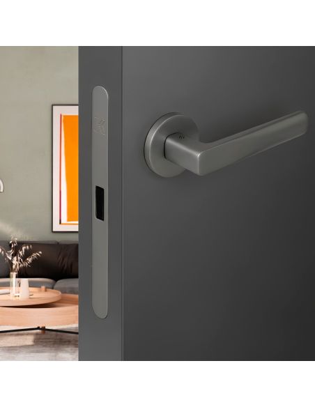 Kombo Box Colombo Design con maniglia Robot6 e Serratura SpinOff Krona Koblenz silvermat