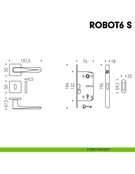 Kombo Box Colombo Design con maniglia Robot6 S e Serratura SpinOff Krona Koblenz foro patent