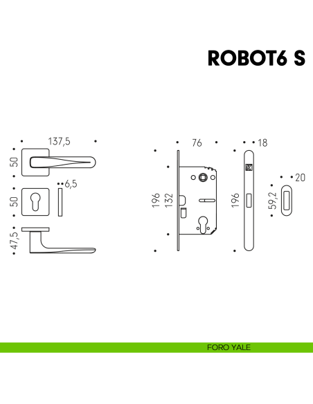 Kombo Box Colombo Design con maniglia Robot6 S e Serratura SpinOff Krona Koblenz foro yale