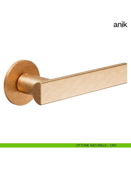 Maniglia per porta Anik dnd Handles ottone naturale