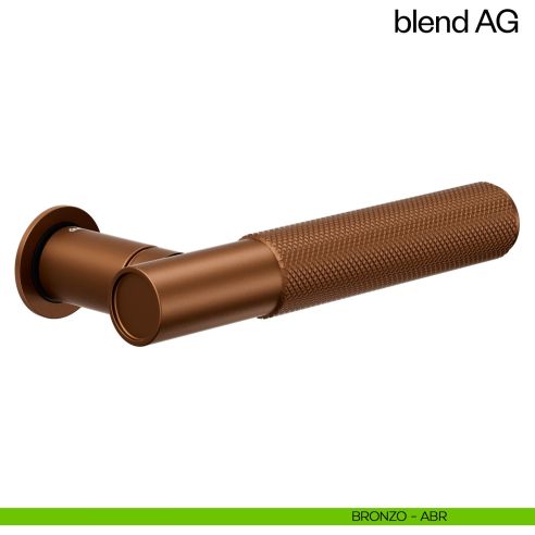 Maniglia per porta Blend AG dnd handles con rosetta minimale Unico bronzo
