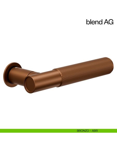 Maniglia per porta Blend AG dnd handles con rosetta minimale Unico bronzo