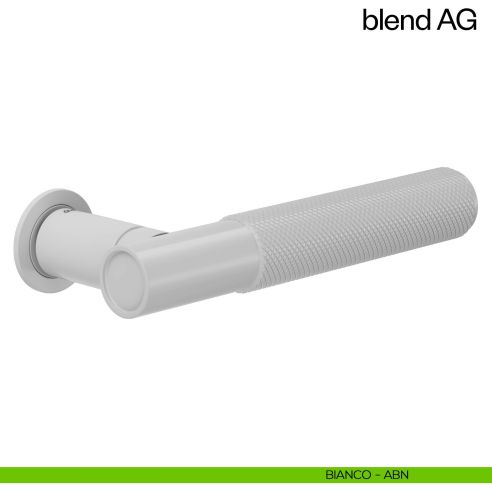 Maniglia per porta Blend AG dnd handles con rosetta minimale Unico bianco
