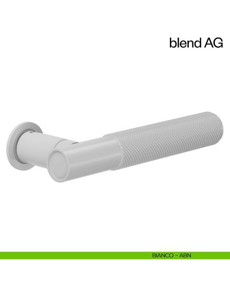 Maniglia per porta Blend AG dnd handles con rosetta minimale Unico bianco