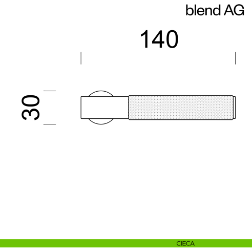 Maniglia per porta Blend AG dnd handles con rosetta minimale Unico cieca