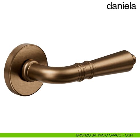 Maniglia per porta Daniela dnd Handles bronzo satinato opaco