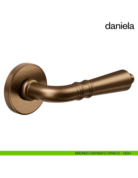 Maniglia per porta Daniela dnd Handles bronzo satinato opaco