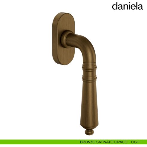 Maniglia per finestra martellina DK Daniela dnd Handles bronzo satinato opaco