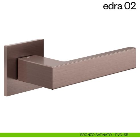 Maniglia per porta Edra 02 dnd Handles bronzo satinato