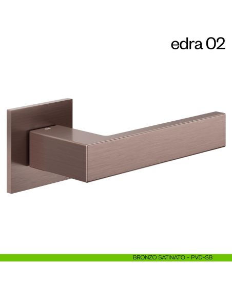 Maniglia per porta Edra 02 dnd Handles bronzo satinato