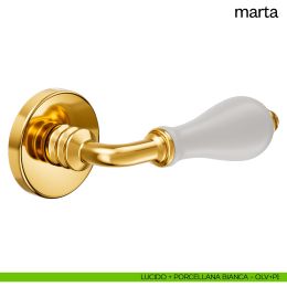 Maniglia per porta Marta Dnd Handles con rosetta tonda 2