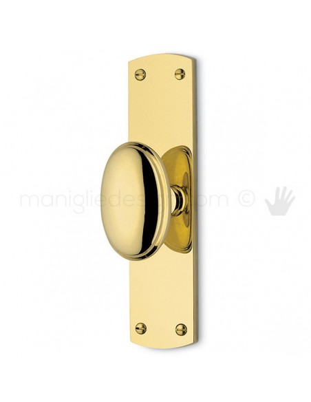 Maniglia per finestra cremonese Accademia Antologhia con placca bassa