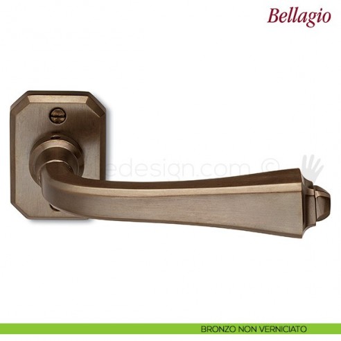Maniglie per porta Bellagio Antologhia senza molla bronzo non verniciato