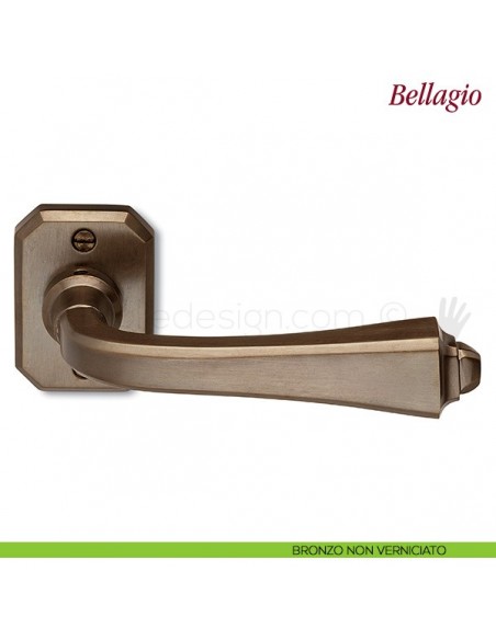 Maniglie per porta Bellagio Antologhia senza molla bronzo non verniciato