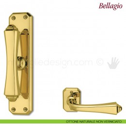 Maniglia per finestra cremonese Bellagio Antologhia con placca bassa 2