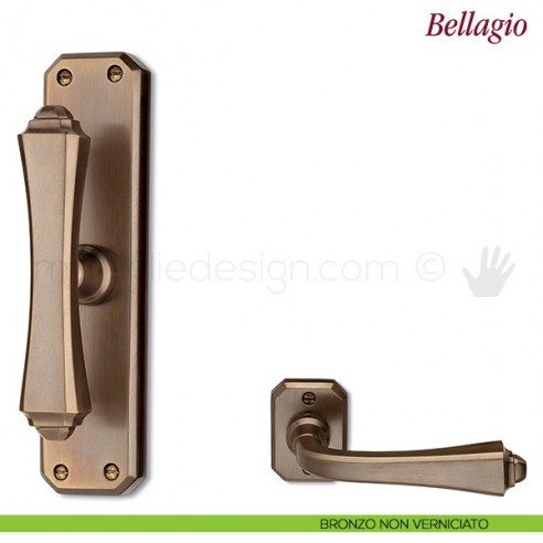 Maniglia per finestra cremonese Bellagio Antologhia bronzo non verniciato