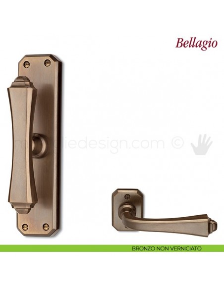 Maniglia per finestra cremonese Bellagio Antologhia bronzo non verniciato