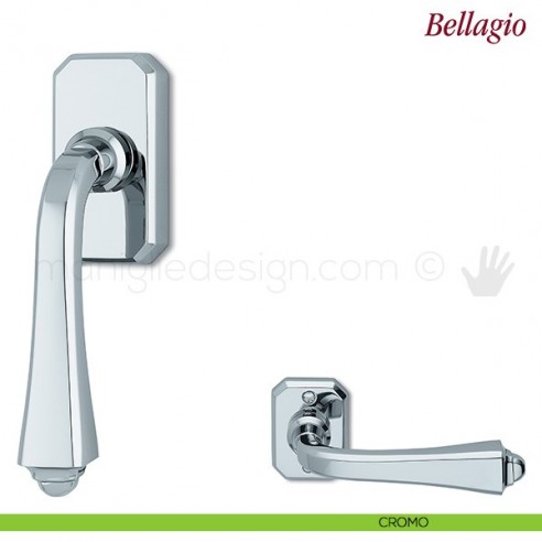 Maniglia per finestra martellina DK Bellagio Antologhia cromo