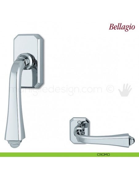 Maniglia per finestra martellina DK Bellagio Antologhia cromo