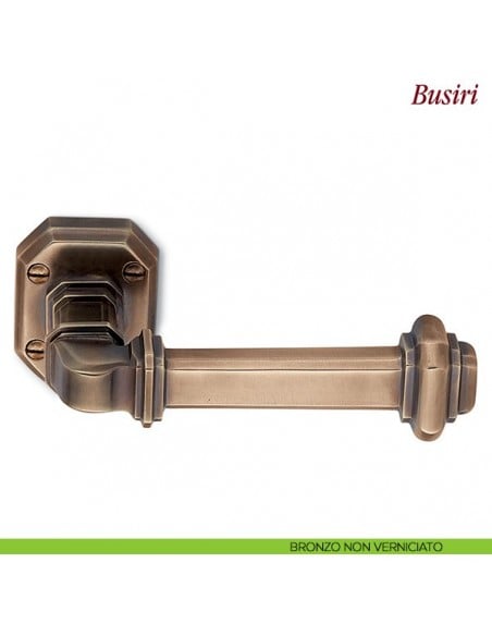 Maniglia per porta Busiri Antologhia con molla bronzo non verniciato