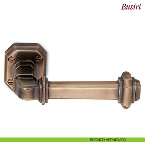 Maniglia per porta Busiri Antologhia con molla bronzo verniciato