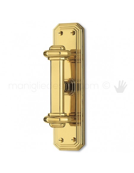 Maniglia per finestra cremonese Busiri Antologhia con placca bassa