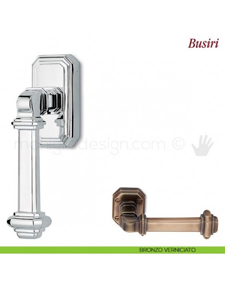 Maniglia per finestra martellina DK Busiri Antologhia bronzo verniciato
