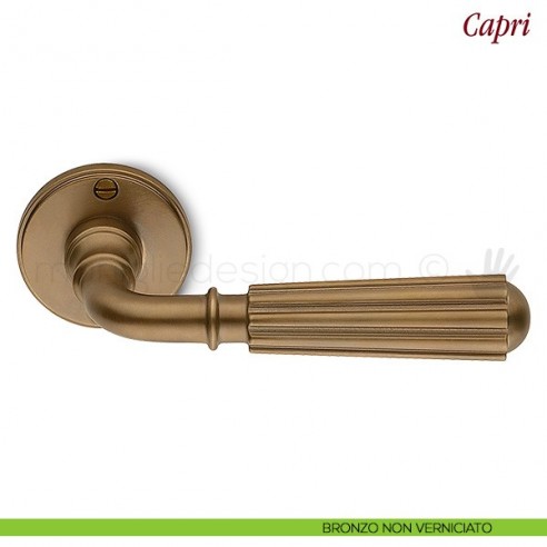 Maniglia per porta Capri Antologhia senza molla bronzo non verniciato
