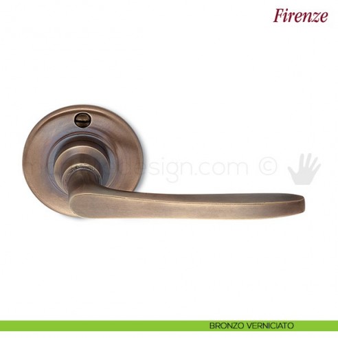Maniglia per porta Firenze Antologhia senza molla bronzo verniciato