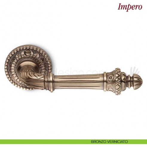 Maniglia per porta Impero Antologhia senza molla argento bronzo verniciato