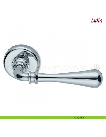 Maniglia per porta Lidia Antologhia con molla cromo