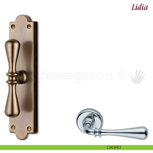 Maniglia per finestra cremonese Lidia Antologhia cromo