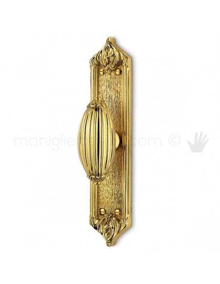 Maniglia per finestra cremonese Louis XVI Antologhia con placca bassa