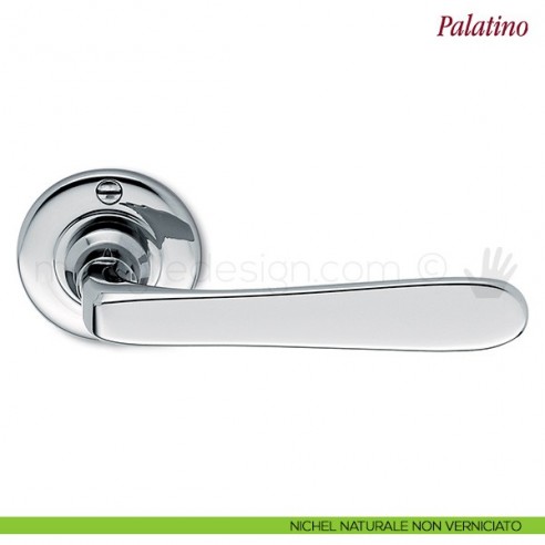 Maniglia per porta Palatino Antologhia senza molla nichel naturale non verniciato